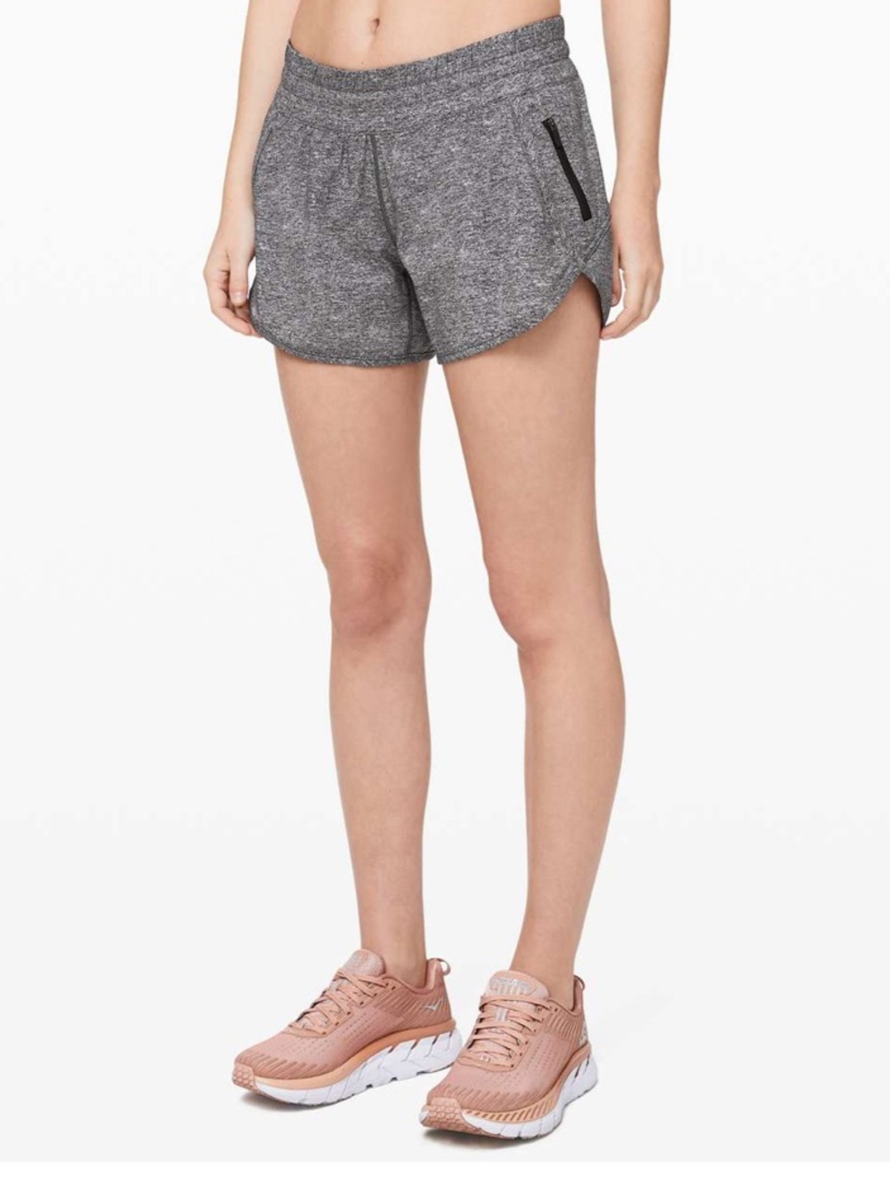 Lululemon Tracker Short V 4" Inseam Heather Lux Multi Black Running Jogging sz 8